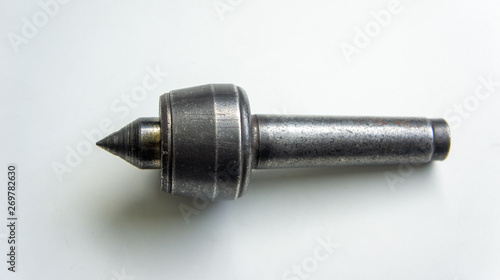 Component of lathe machine known as tail stock photo