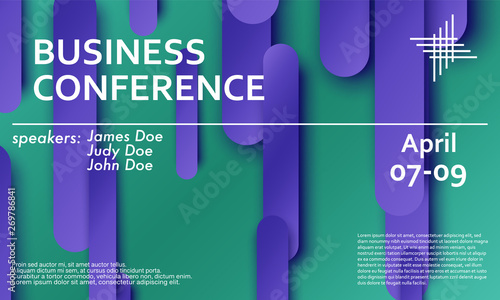 Conference announcement design template