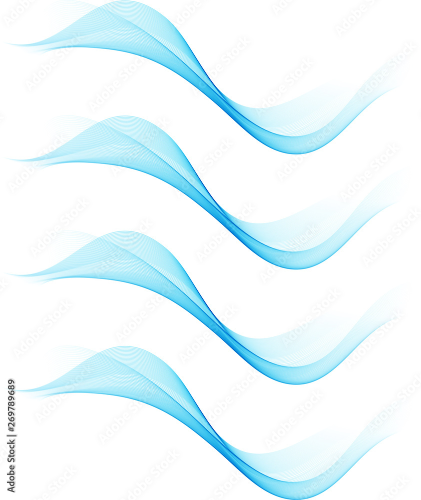 Obraz premium Abstract background with color waves