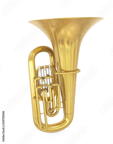 Tuba Musical Instrument Isolated photo
