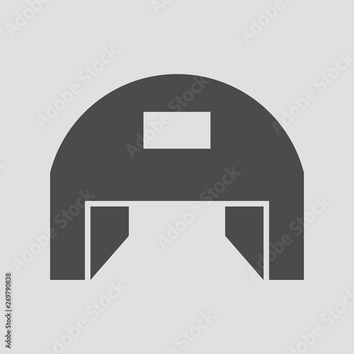Hangar icon.Vector illustration.