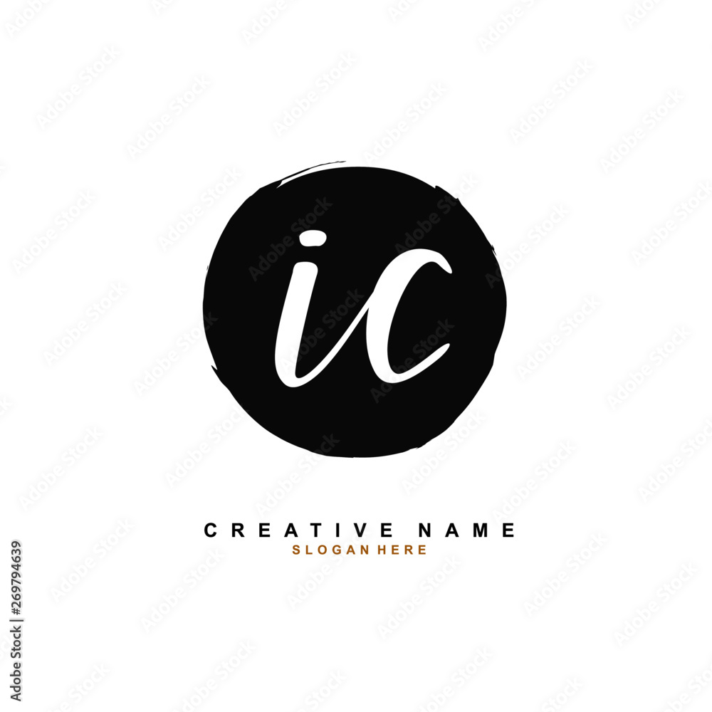 I C IC Initial logo template vector. Letter logo concept I C IC Initial logo template vector. Letter logo concept