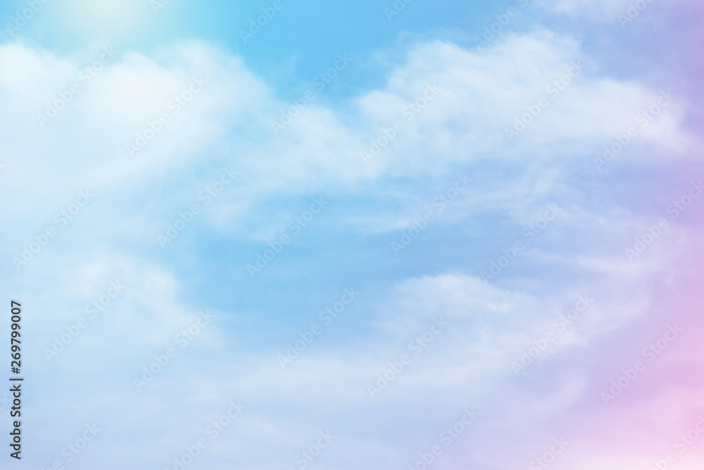 Fototapeta premium Cloud background with a pastel colour
