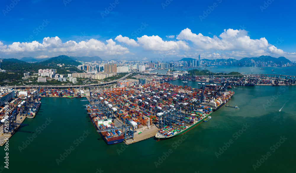 Kwai Chung Cargo Terminal in Hong Kong