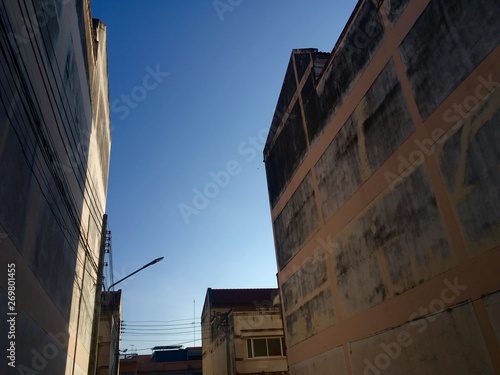 Buildings and fresh sky thailand