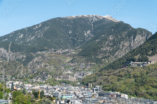 Views of Andorra la Vella from hiking trail © Anastasia