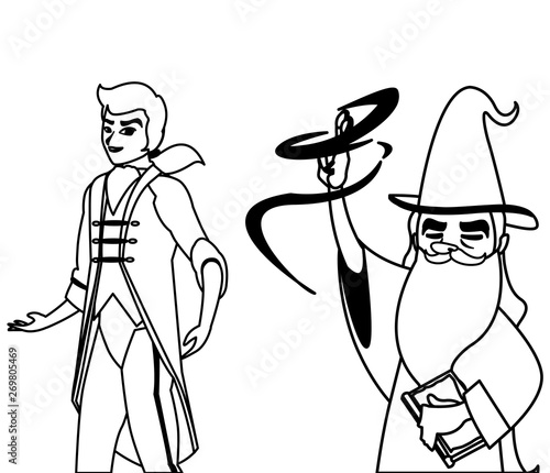 prince charming and wizard of tales characters