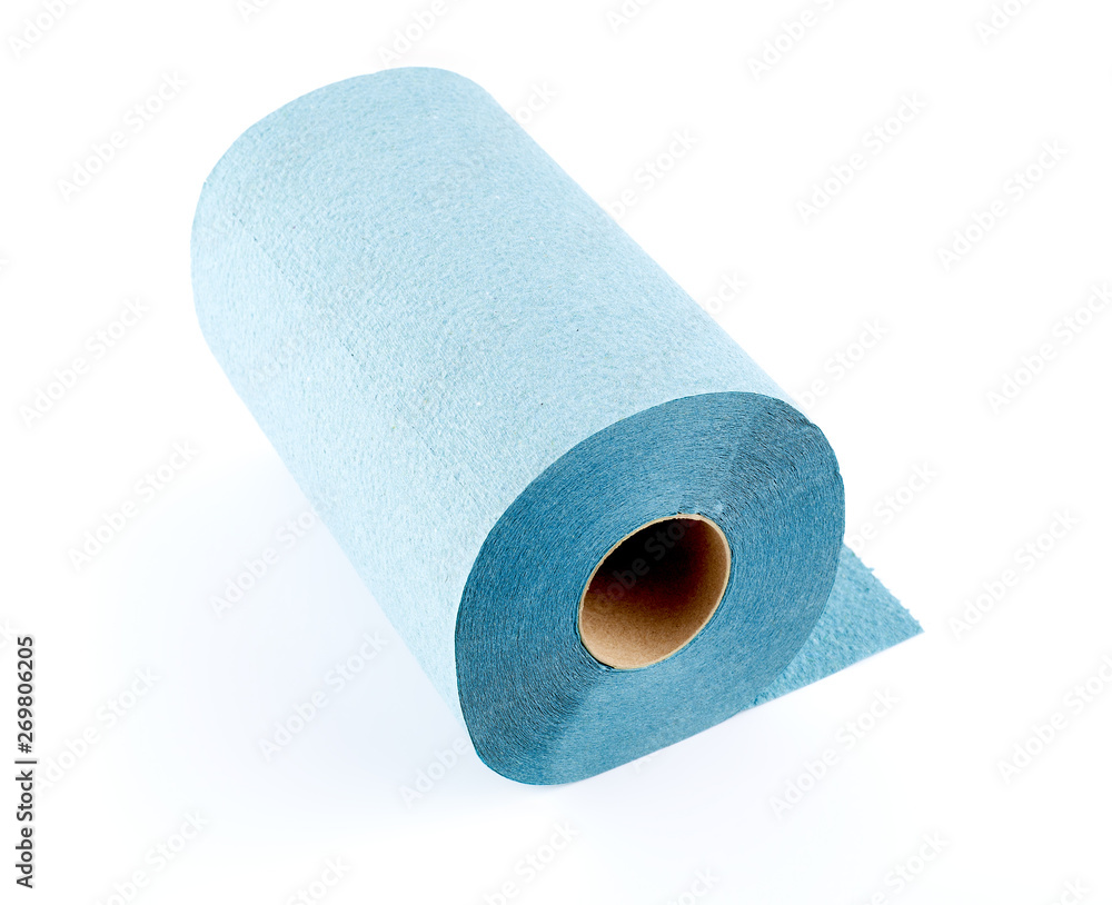 Paper towel roll isolated on white background. Roll of toilet paper. Paper towel roll isolated on white background. Roll of toilet paper.