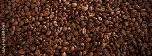Background panorama banner coffee texture