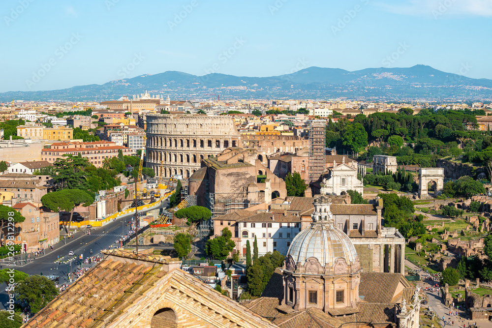 Colosseum and basilica