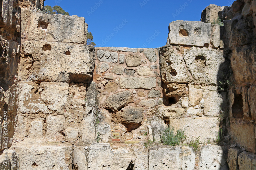 Romans ruins of the city of Salamis, near Famagusta, Northern Cyprus Romans ruins of the city of Salamis, near Famagusta, Northern Cyprus