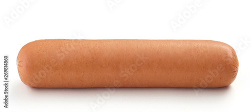 Fotografie, Obraz fresh boiled sausage on white background