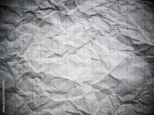 crumpled paper letter background
