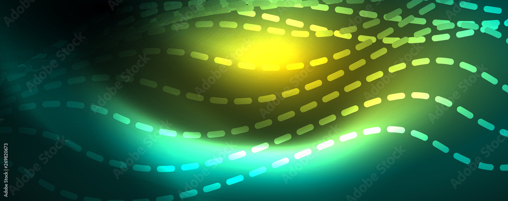 Shiny neon vector wave line abstract background, motion concept Shiny neon vector wave line abstract background, motion concept