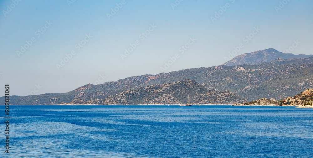view of an island in mediterranean sea