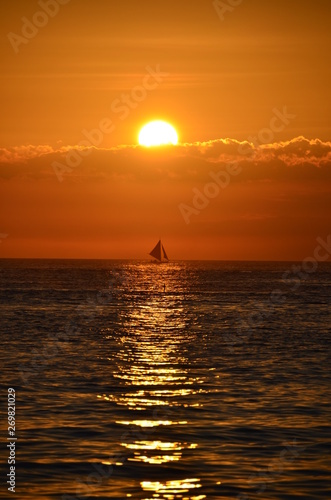 Sunset over Boracay Island