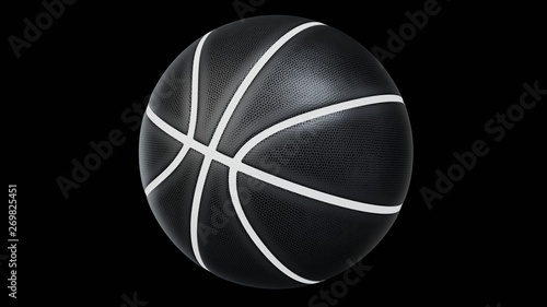 Futuristic basketball with glowing stripping. 3d rendering © EDUART