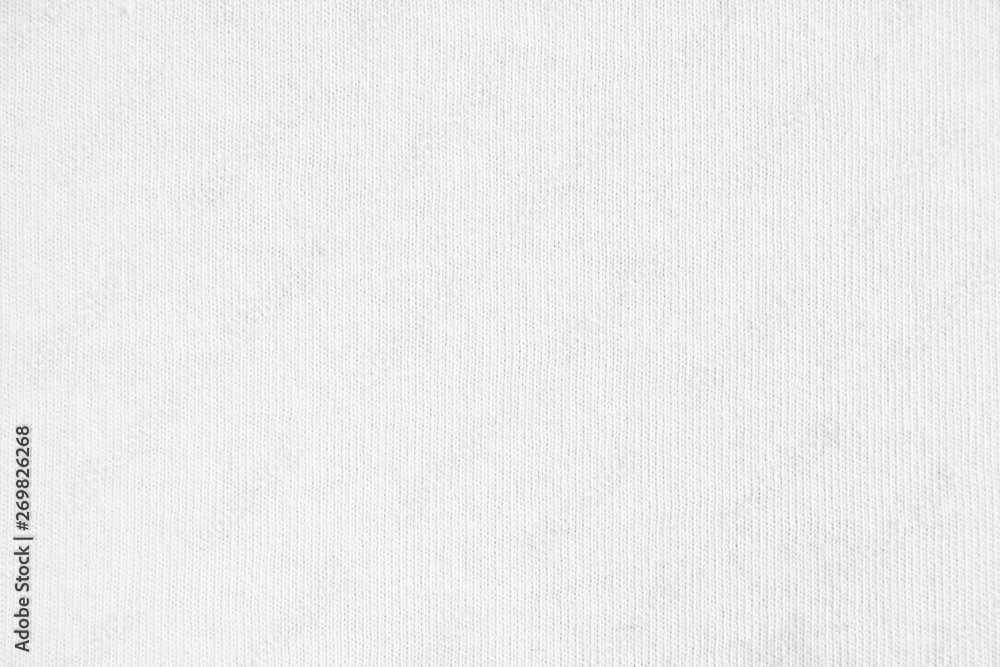 Closeup white cotton fabric texture background. - obrazy, fototapety, plakaty 