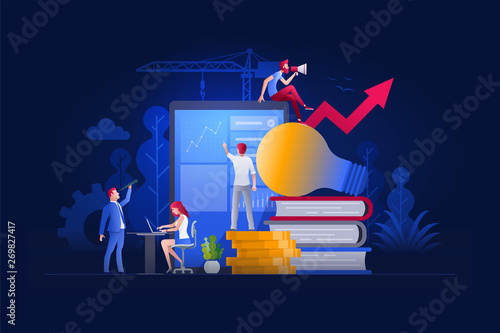 people are working on marketing and financial issues
