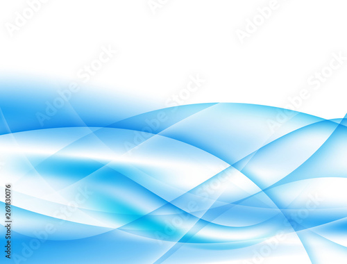 Abstract background, soft blue and white waves
