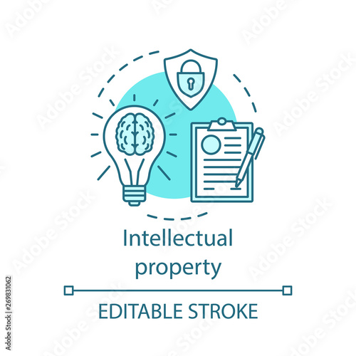 Intellectual property concept icon