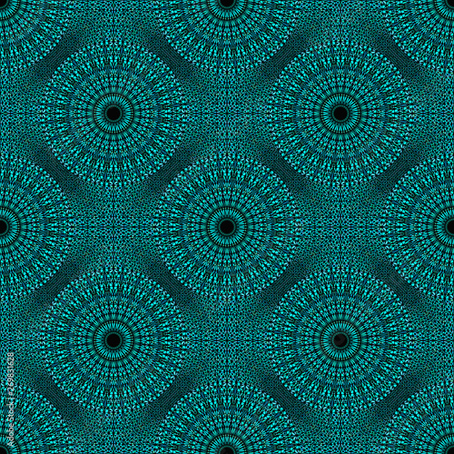 Abstract garden mandala ornament pattern background art - spiritual floral oriental bohemian seamless vector wallpaper graphic design
