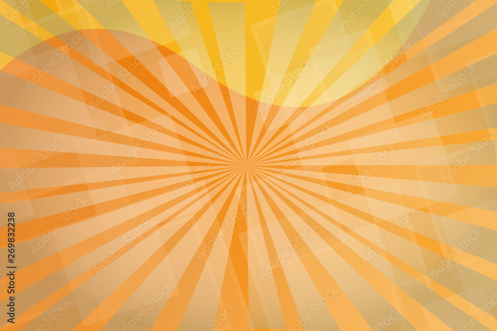 Fototapeta premium abstract, orange, illustration, design, pattern, yellow, wallpaper, light, backgrounds, texture, graphic, technology, red, color, digital, art, bright, halftone, backdrop, green, lines, dots, image