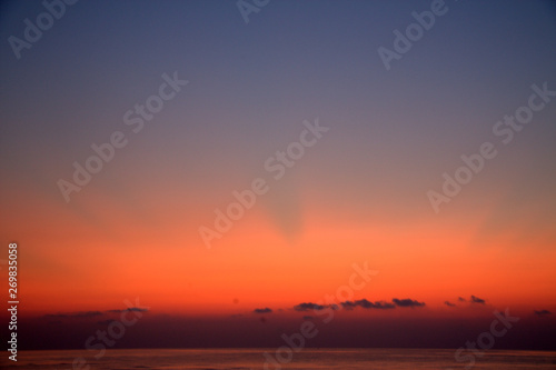 sunset at the beach © Ergun Ozsoy