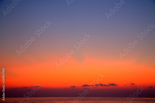 sunset at the beach © Ergun Ozsoy