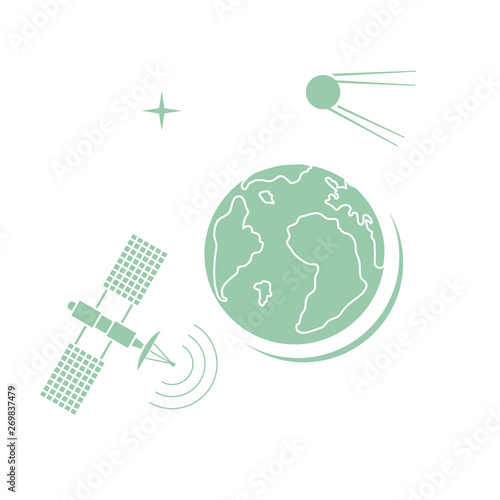 Earth Day Planet Earth, satellite, orbital station