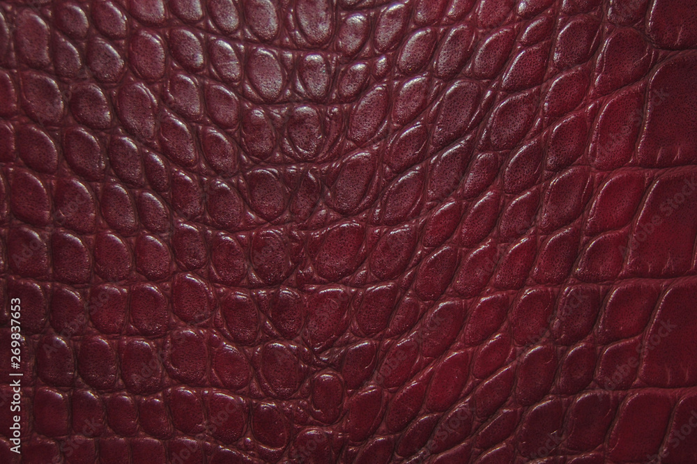 macro maroon crocodile leather background macro maroon crocodile leather background