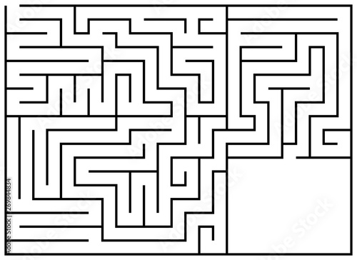 Maze with empy space. Labyrinth vector.
