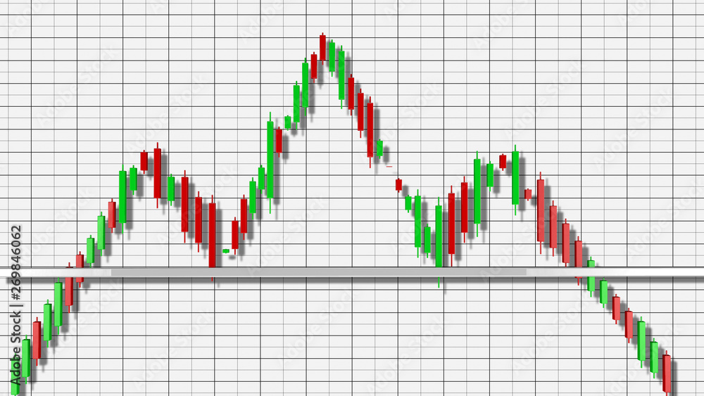 Head and Shoulders Stock Chart Pattern 3D Illustration Head and Shoulders Stock Chart Pattern 3D Illustration