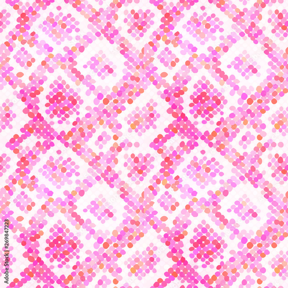Pink realistic snake skin texture, detailed seamless pattern