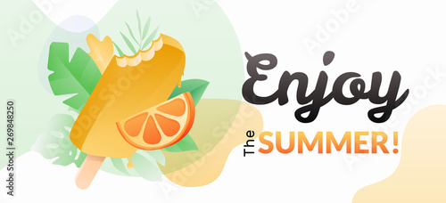 Enjoy the Summer Horizontal Banner