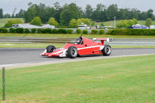 race car on track