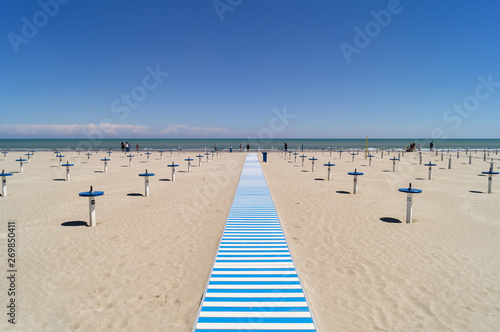 The semi-desert beach of Cervia
