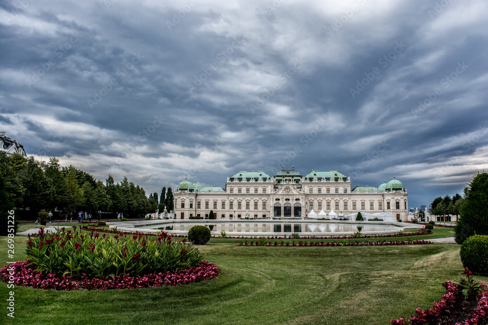 sky, beauty, park, alley, palace