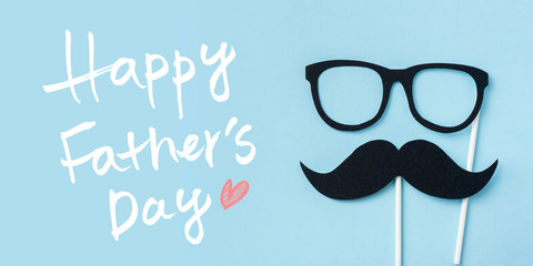 top view of fathers day concept with copy space