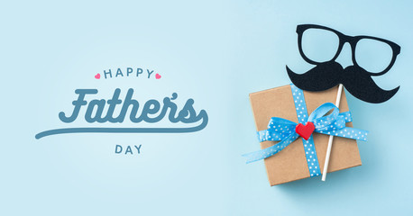 top view of fathers day concept with copy space