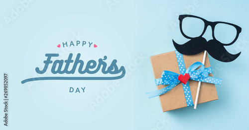 top view of fathers day concept with copy space