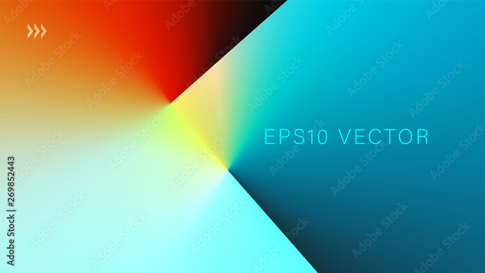 Abstract Colorful Light and Shade Texture with Angle Gradient Effect. Aspect Ratio 16:9. EPS 10 Vector. - obrazy, fototapety, plakaty 