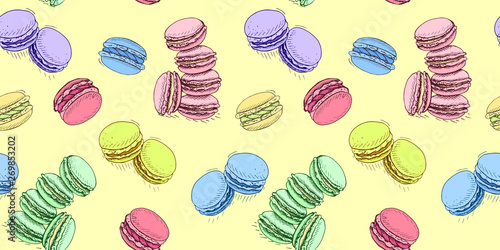 Vector illustration sketch macaron