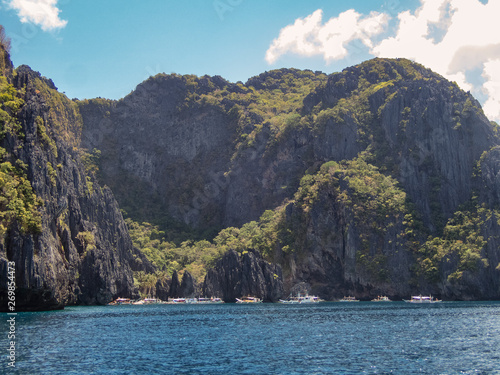 Picturesque rocky islands near El Nido in Palawan, Philippines