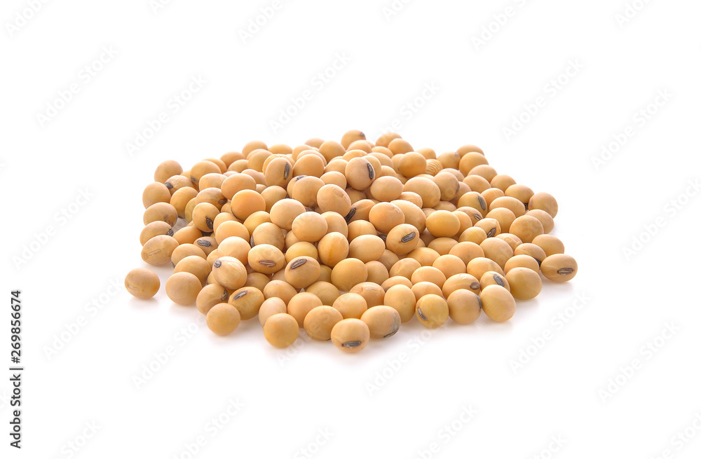 Soya bean on white background Soya bean on white background