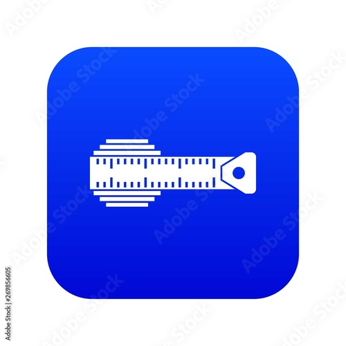 Measuring centimeter icon digital blue for any design isolated on white vector illustration