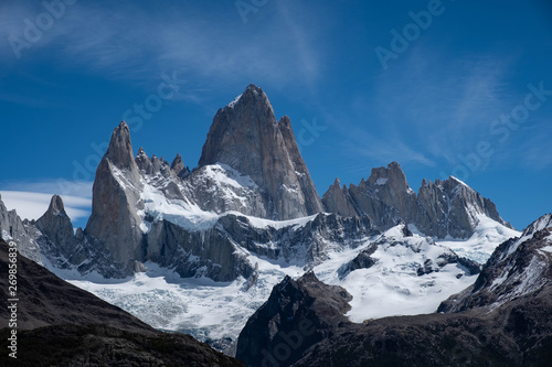 Landscape of the Torre hill, Chalten, Argentina
