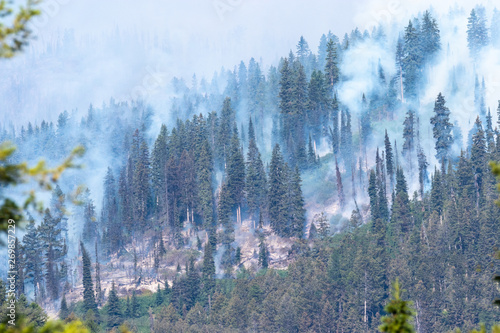 Smoke from fire in Montana