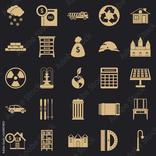 Higher society icons set. Simple set of 25 higher society vector icons for web for any design