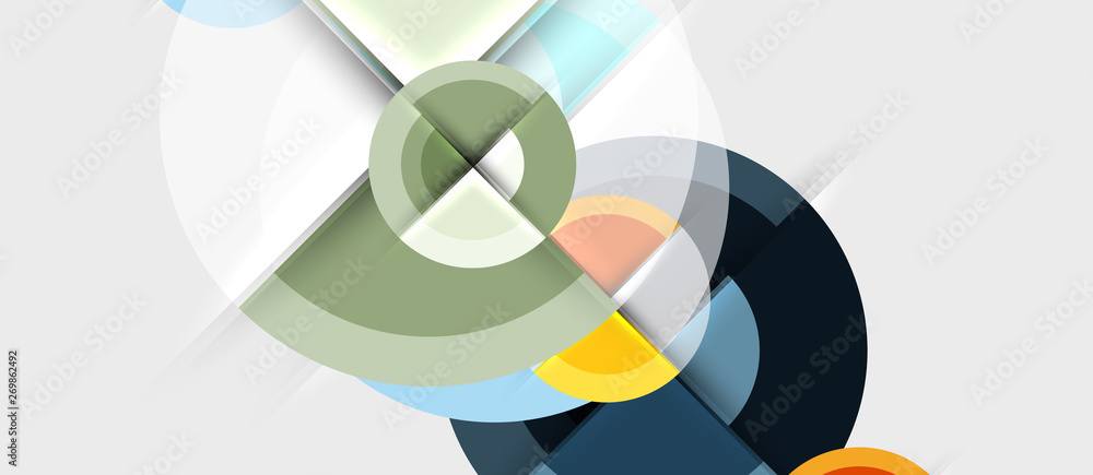 Obraz premium Geometric design abstract background - circles